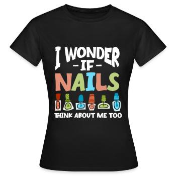 Nail Technician Nail Salon Nail Tech - Women's T-Shirt - black - Front - AI Model Female 172 dark (172cm)