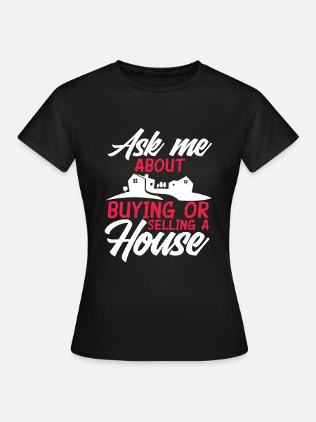 Immobilienmakler - Frauen T-Shirt - Schwarz