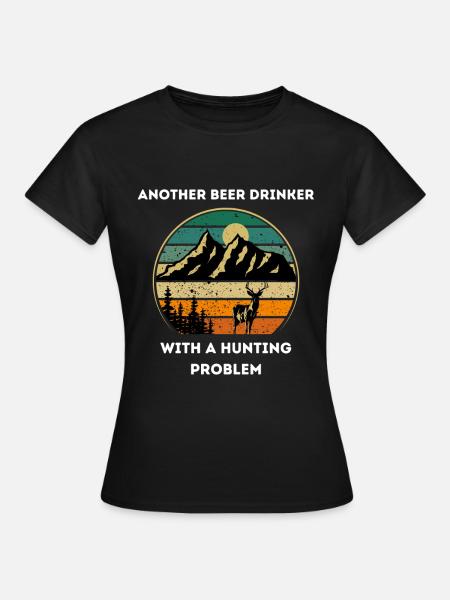 Hirschjäger Einzigartige Jagd - Frauen T-Shirt - Schwarz