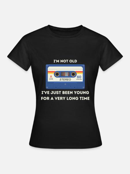 Retro -sarkastisches Alter Spruch - Frauen T-Shirt - Schwarz