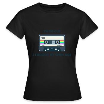 Retro -sarkastisches Alter Spruche - Frauen T-Shirt - Schwarz - Vorne - AI Model Female 172 dark (172cm)