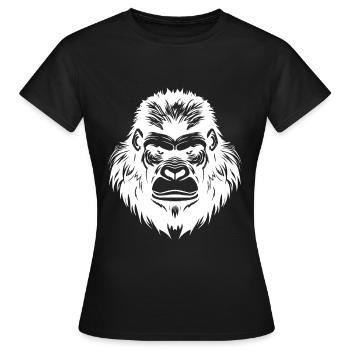 Gorilla Symbol - Women's T-Shirt - black - Front - AI Model Female 172 dark (172cm)