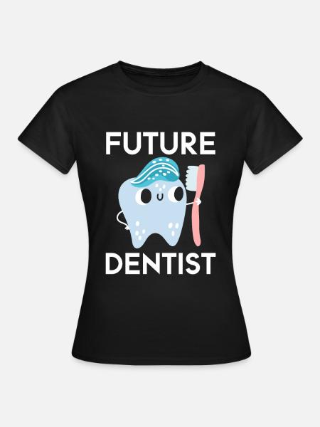 Zahnarzt Student Abschluss Zähne Zahnmedizin - T-shirt dam - svart