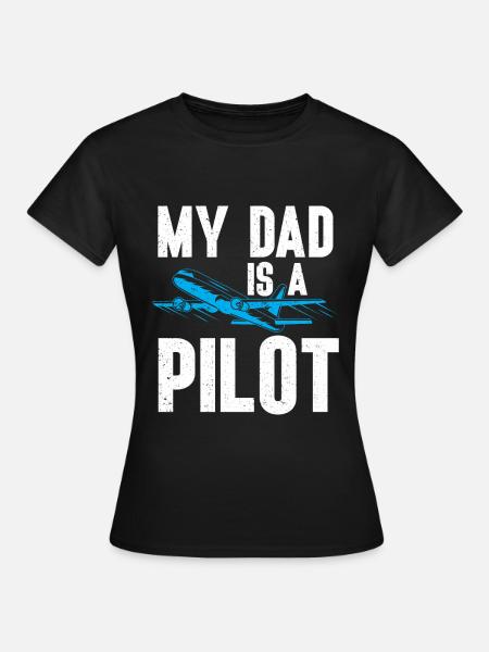 Citation du pilote Flight Lover Aircraft Aviation - T-shirt Femme - noir