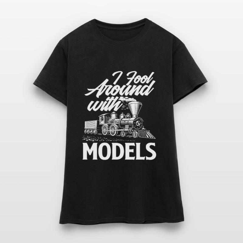 Model Railway Model Making Train Trains Women's T-Shirt