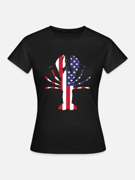 Langusten USA - Frauen T-Shirt - Schwarz