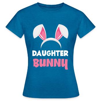 Fille lapin Pâques lapin oreilles de Pâques - T-shirt Femme - bleu saphir antique chiné - Devant - AI Model Female 172 dark (172cm)