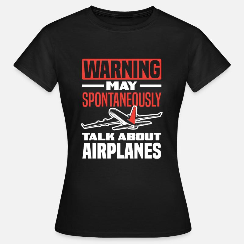 Pilot Piloten Fluglehrer Luftfahrt Spruch - Frauen T-Shirt - Schwarz
