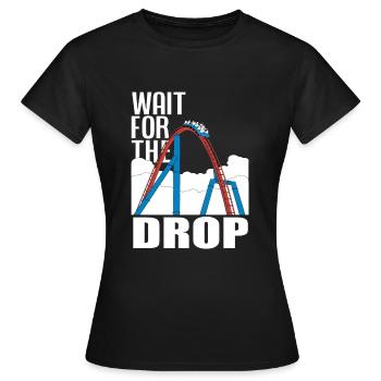 Lusitges Roller Coaster cadeau - T-shirt Femme - noir - Devant - AI Model Female 172 dark (172cm)