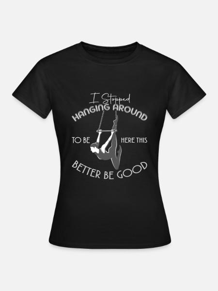 Trapeze artist costume trapeze vintage circus - Women's T-Shirt - black