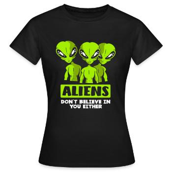Alien Aliens - Women's T-Shirt - black - Front - AI Model Female 172 dark (172cm)