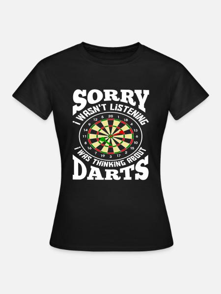 Dart Dartsport - Frauen T-Shirt - Schwarz