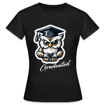 Diplôme d’études supérieures Diplômé - T-shirt Femme - noir - Devant - AI Model Female 172 dark (172cm)
