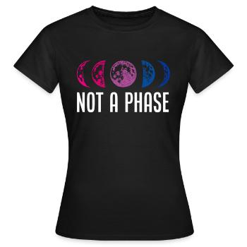 Bisexual phase - Women's T-Shirt - black - Front - AI Model Female 172 dark (172cm)