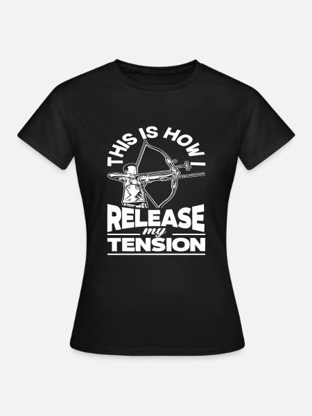 Wortspiel Bogenschießen Bogen - Frauen T-Shirt - Schwarz