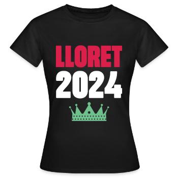 Jours fériés Lloret De Mar 2024 - T-shirt Femme - noir - Devant - AI Model Female 172 dark (172cm)