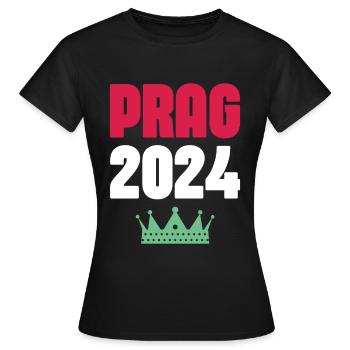 Jours fériés Prague 2024 - T-shirt Femme - noir - Devant - AI Model Female 172 dark (172cm)