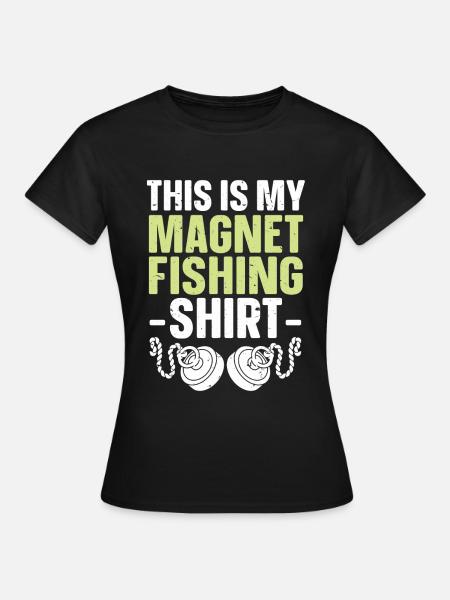 Magnetfischen - Frauen T-Shirt - Schwarz