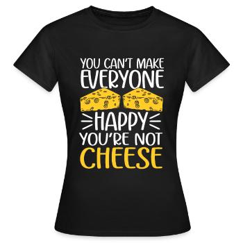 Amateur de fromage Cheese - T-shirt Femme - noir - Devant - AI Model Female 172 dark (172cm)