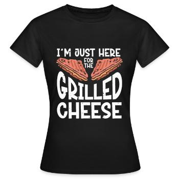 Amateur de fromage Cheese - T-shirt Femme - noir - Devant - AI Model Female 172 dark (172cm)