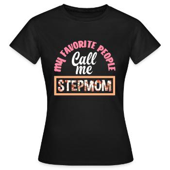 Belle-mère - T-shirt Femme - noir - Devant - AI Model Female 172 dark (172cm)