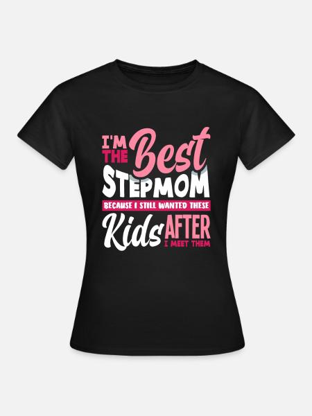 Beste Stiefmama - Frauen T-Shirt - Schwarz