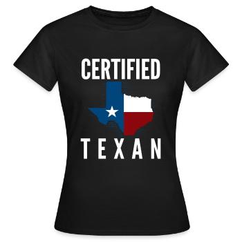 Texas Texans - T-shirt Femme - noir - Devant - AI Model Female 172 dark (172cm)