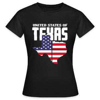 Stolzes Texaner Texas - Frauen T-Shirt - Schwarz - Vorne - AI Model Female 172 dark (172cm)
