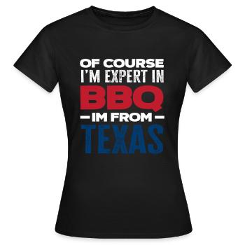 Texas Grillen Texaner - Frauen T-Shirt - Schwarz - Vorne - AI Model Female 172 dark (172cm)