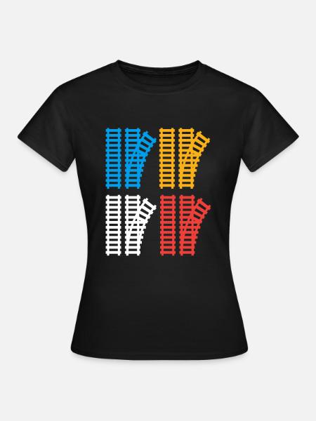 Switch Train Trains Hobby Train Spotter - T-shirt Femme - noir