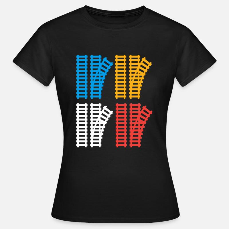 Switch Train Trains Hobby Train Spotter - T-shirt Femme - noir