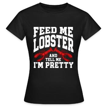 Fruits de mer - T-shirt Femme - noir - Devant - AI Model Female 172 dark (172cm)
