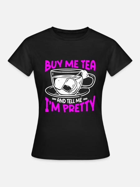 Teetrinker Tee - Frauen T-Shirt - Schwarz
