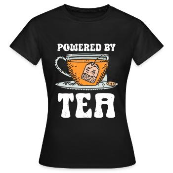 Tea Drinker Tea - Women's T-Shirt - black - Front - AI Model Female 172 dark (172cm)
