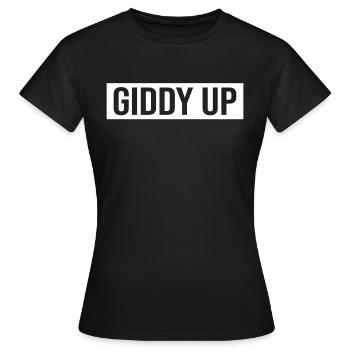 Dizzying horse racing - Women's T-Shirt - black - Front - AI Model Female 172 dark (172cm)