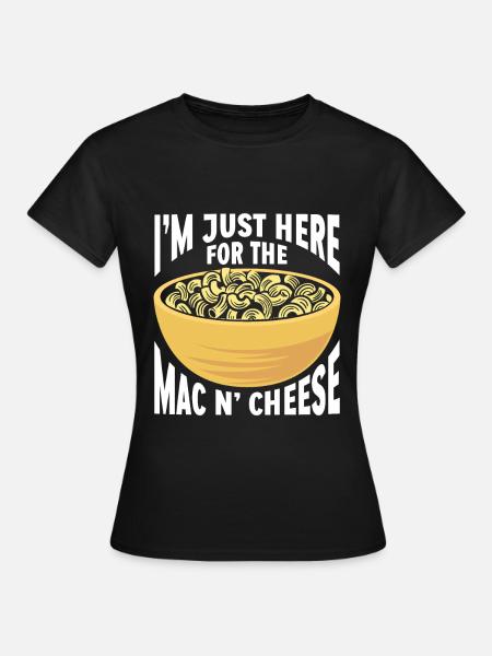 Mac And Cheese Makkaroni - Frauen T-Shirt - Schwarz