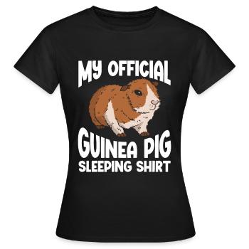 Cochon d’Inde - T-shirt Femme - noir - Devant - AI Model Female 172 dark (172cm)
