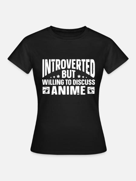 Lustige Introvertierte Geschenke - Frauen T-Shirt - Schwarz