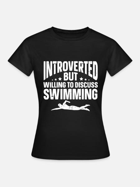 Lustige Introvertierte Geschenke - Frauen T-Shirt - Schwarz
