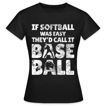 Citations hilarantes pour le baseball et - T-shirt Femme - noir - Devant - AI Model Female 172 dark (172cm)