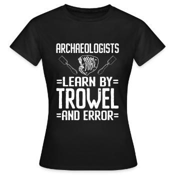 Archéologue Archéologie - T-shirt Femme - noir - Devant - AI Model Female 172 dark (172cm)