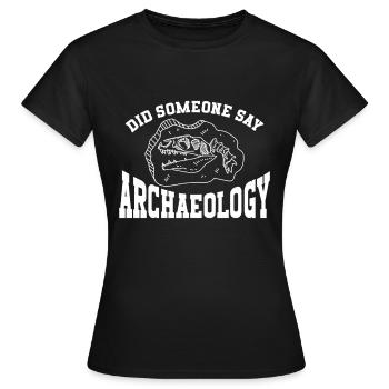 Archéologue Archéologie - T-shirt Femme - noir - Devant - AI Model Female 172 dark (172cm)