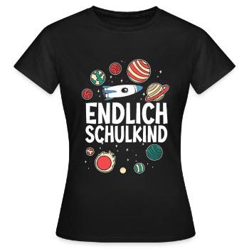 School 1. Grade - Frauen T-Shirt - Schwarz - Vorne - AI Model Female 172 dark (172cm)