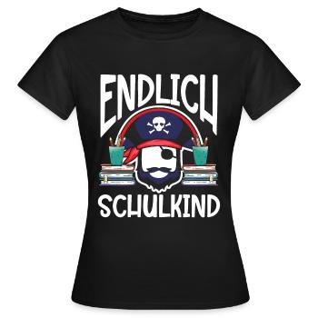 School 1. Grade - Frauen T-Shirt - Schwarz - Vorne - AI Model Female 172 dark (172cm)