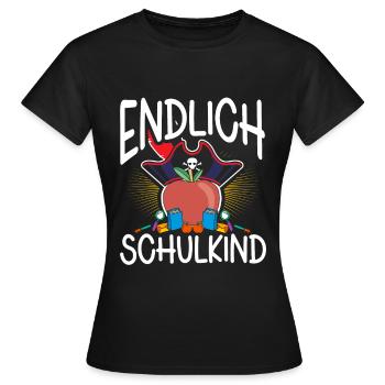 School 1. Grade - Frauen T-Shirt - Schwarz - Vorne - AI Model Female 172 dark (172cm)