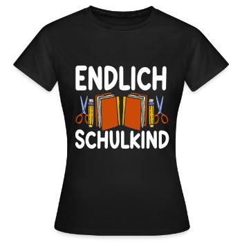 School 1. Grade - Frauen T-Shirt - Schwarz - Vorne - AI Model Female 172 dark (172cm)