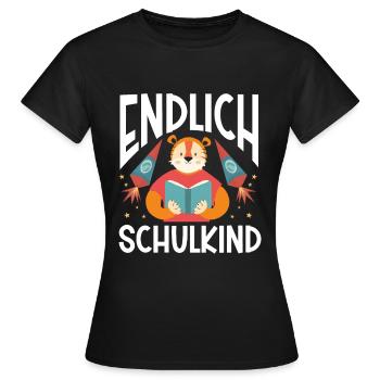 School 1. Grade - Frauen T-Shirt - Schwarz - Vorne - AI Model Female 172 dark (172cm)