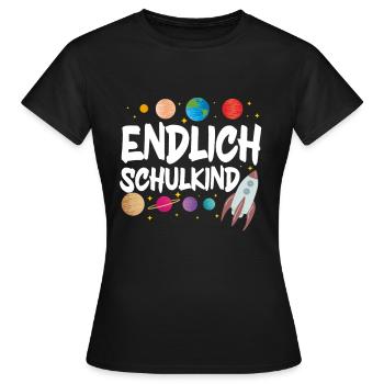 School 1. Grade - Frauen T-Shirt - Schwarz - Vorne - AI Model Female 172 dark (172cm)