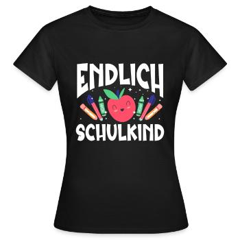 School 1. Grade - Frauen T-Shirt - Schwarz - Vorne - AI Model Female 172 dark (172cm)