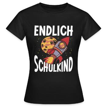 School 1. Grade - Frauen T-Shirt - Schwarz - Vorne - AI Model Female 172 dark (172cm)